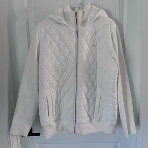 TOMMY HILFIGER WHITE PUFFER JACKET XXL